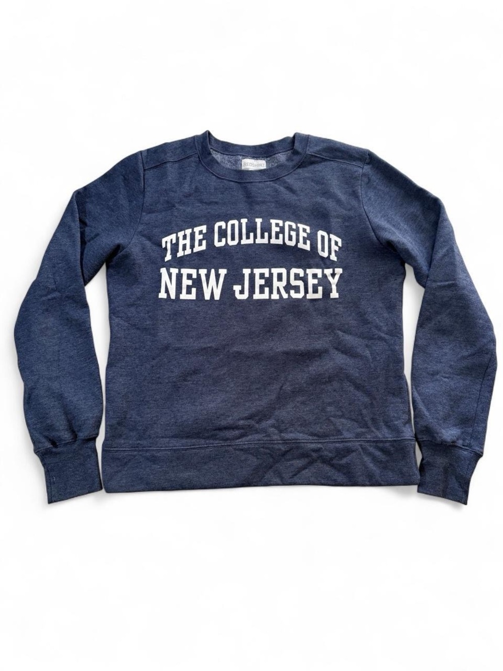 The College of New Jersey Crewneck Sweatshirt – Heather Navy, S